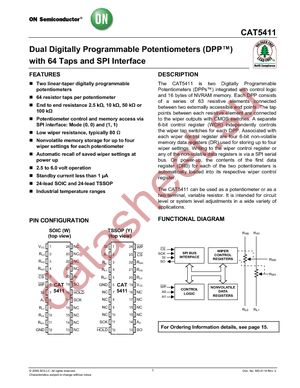 CAT5411WI-25-T1 datasheet  